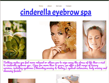 Tablet Screenshot of cinderellaeyebrows.com